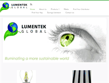 Tablet Screenshot of lumentekglobal.com